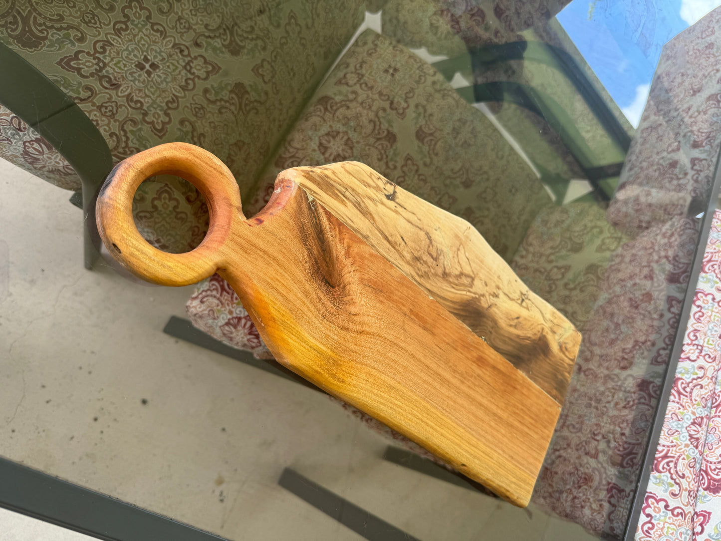 Cherry Wood and Hickory Cutting Board