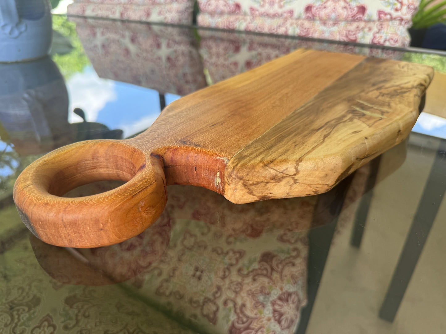 Cherry Wood and Hickory Cutting Board