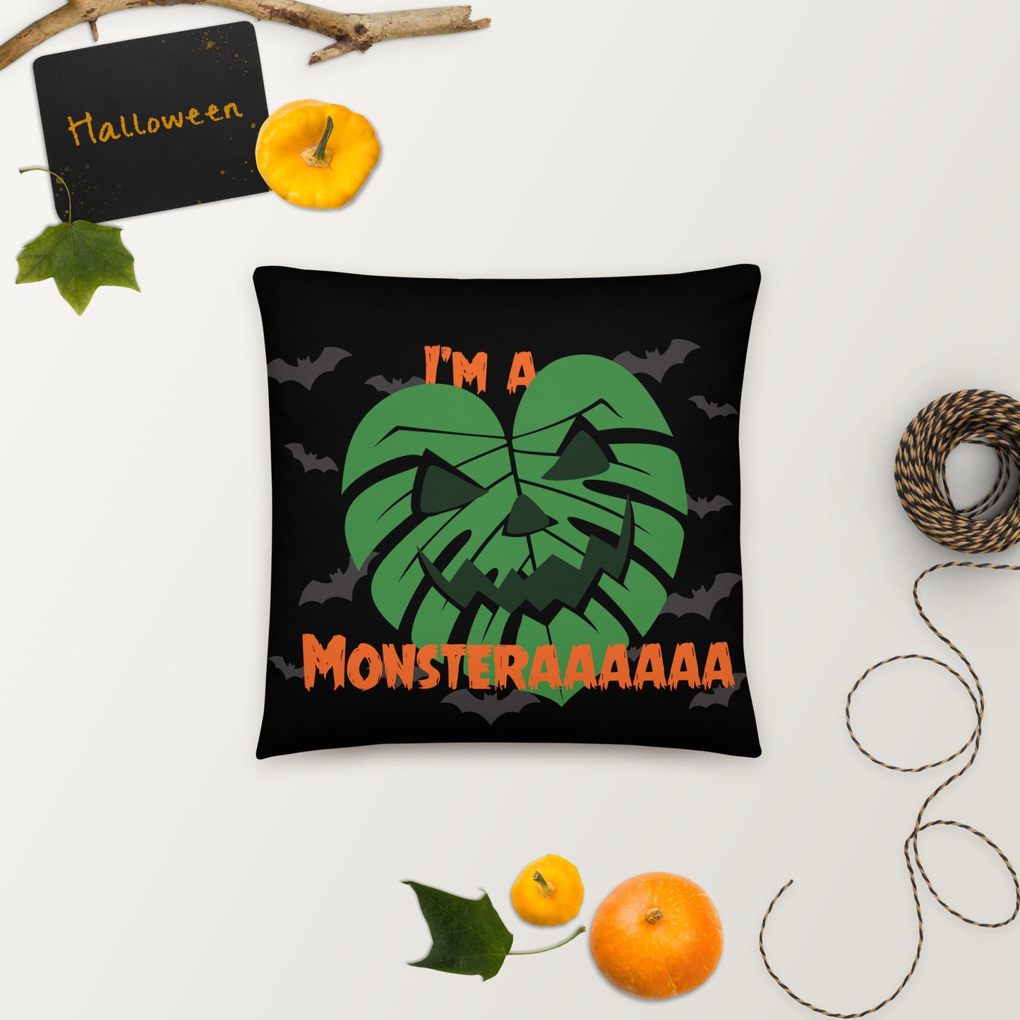 Monsteraaaa Pillow