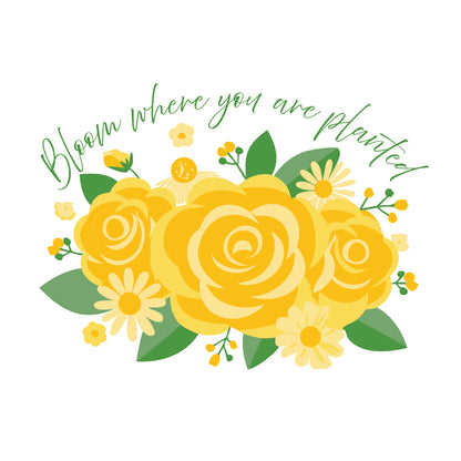 Women's Bloom Where You Are Planted T-shirt