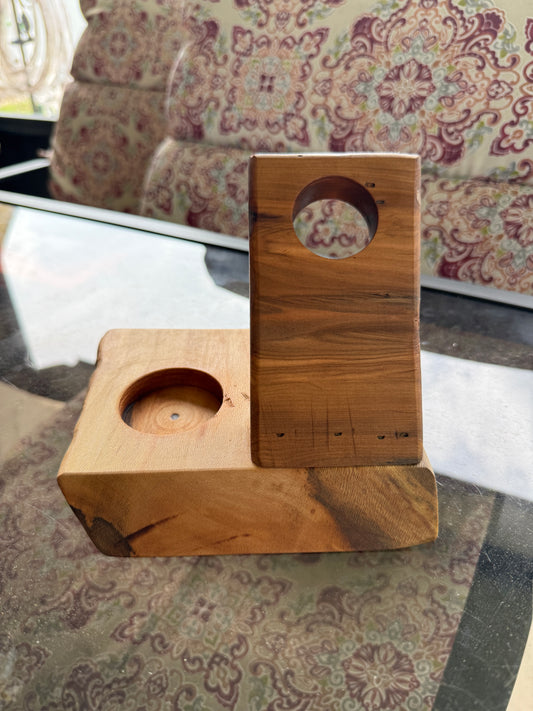 Bourbon Bottle & Glass Display Stand