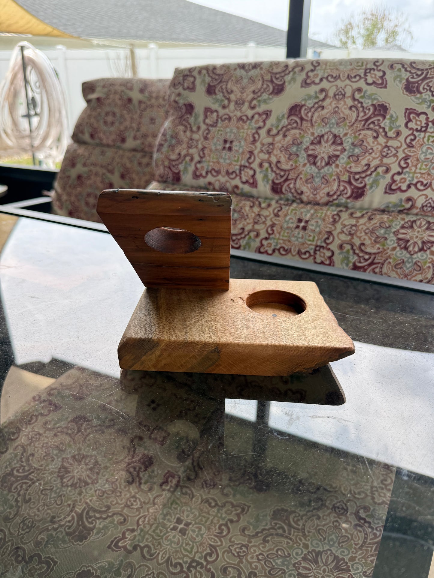Bourbon Bottle & Glass Display Stand