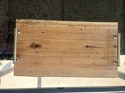 Hickory Charcuterie Board with Champagne Handles