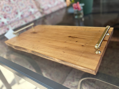 Hickory Charcuterie Board with Champagne Handles