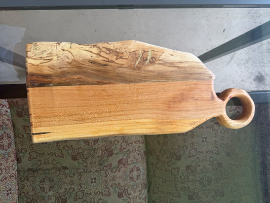 Cherry Wood and Hickory Cutting Board