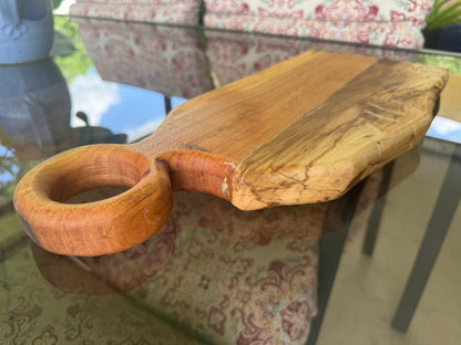 Cherry Wood and Hickory Cutting Board