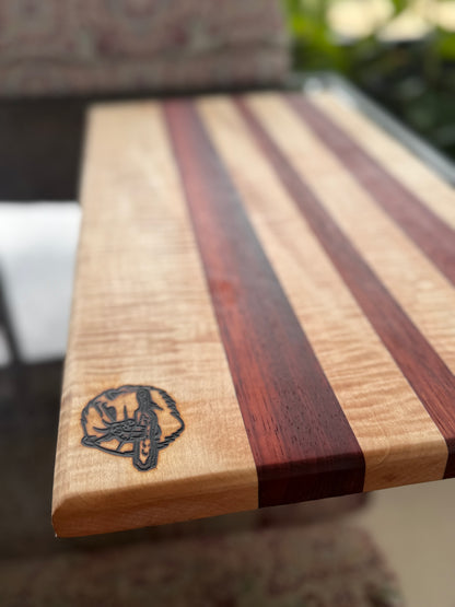 Maple and Padauk Cutting Board