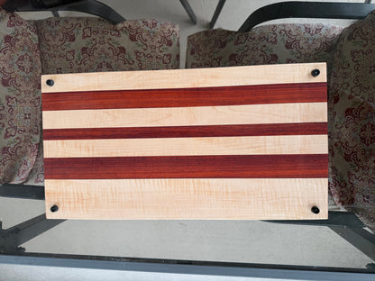 Maple and Padauk Cutting Board