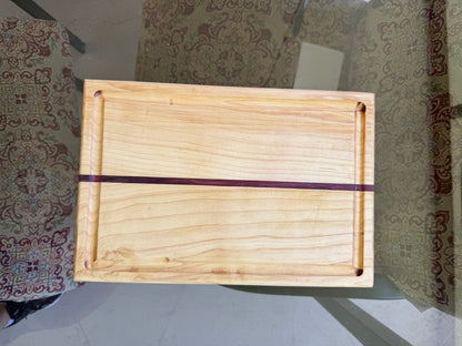 Maple and Purple Heart Cutting Board