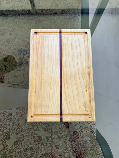 Maple and Purple Heart Cutting Board