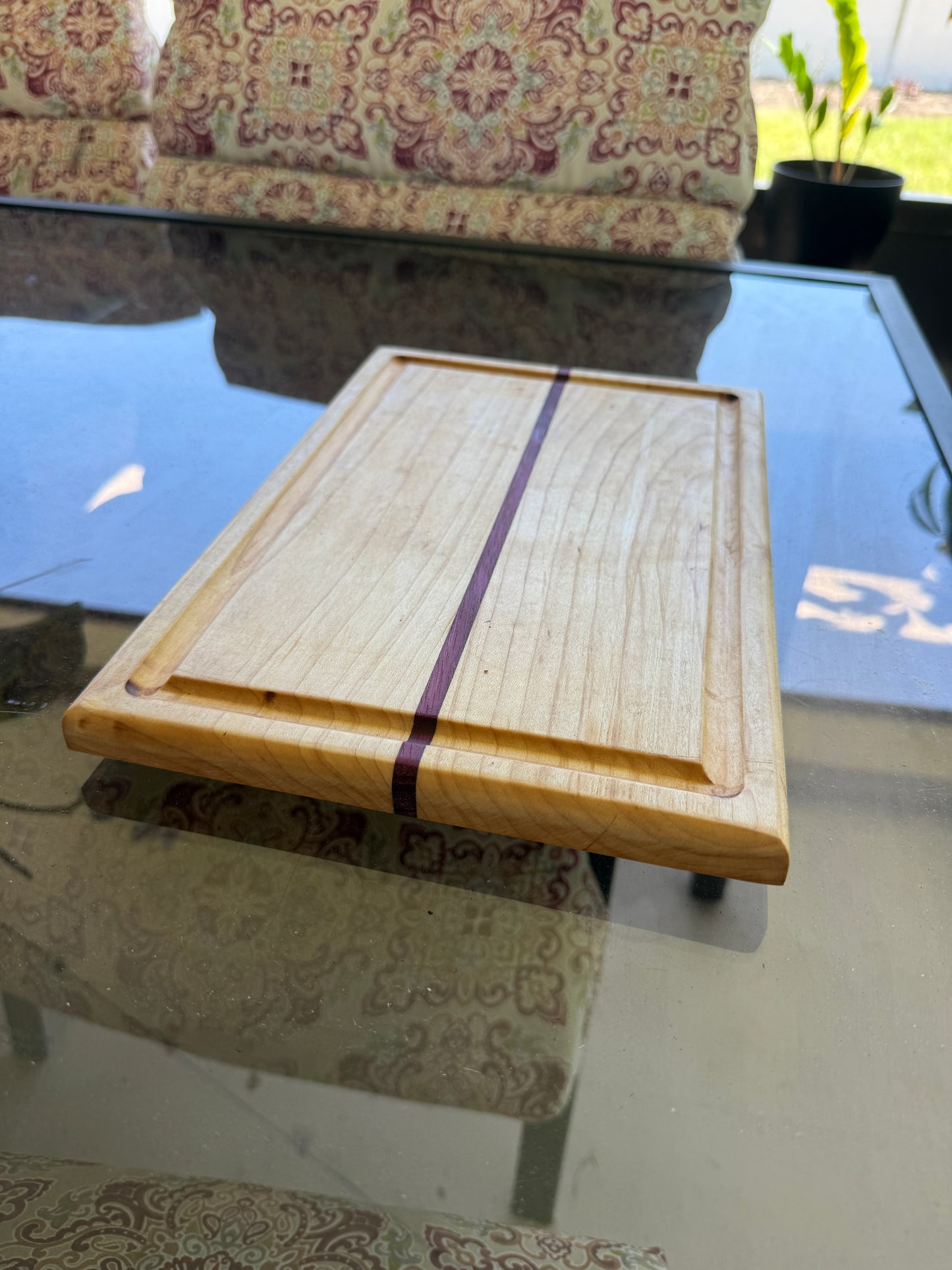Maple and Purple Heart Cutting Board