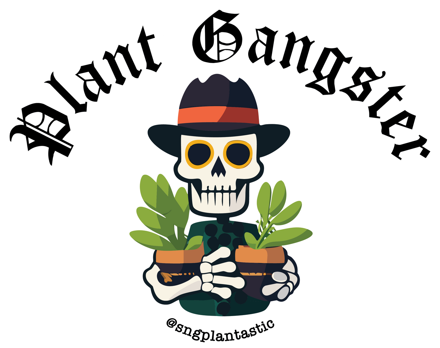 Plant Gangster Sticker