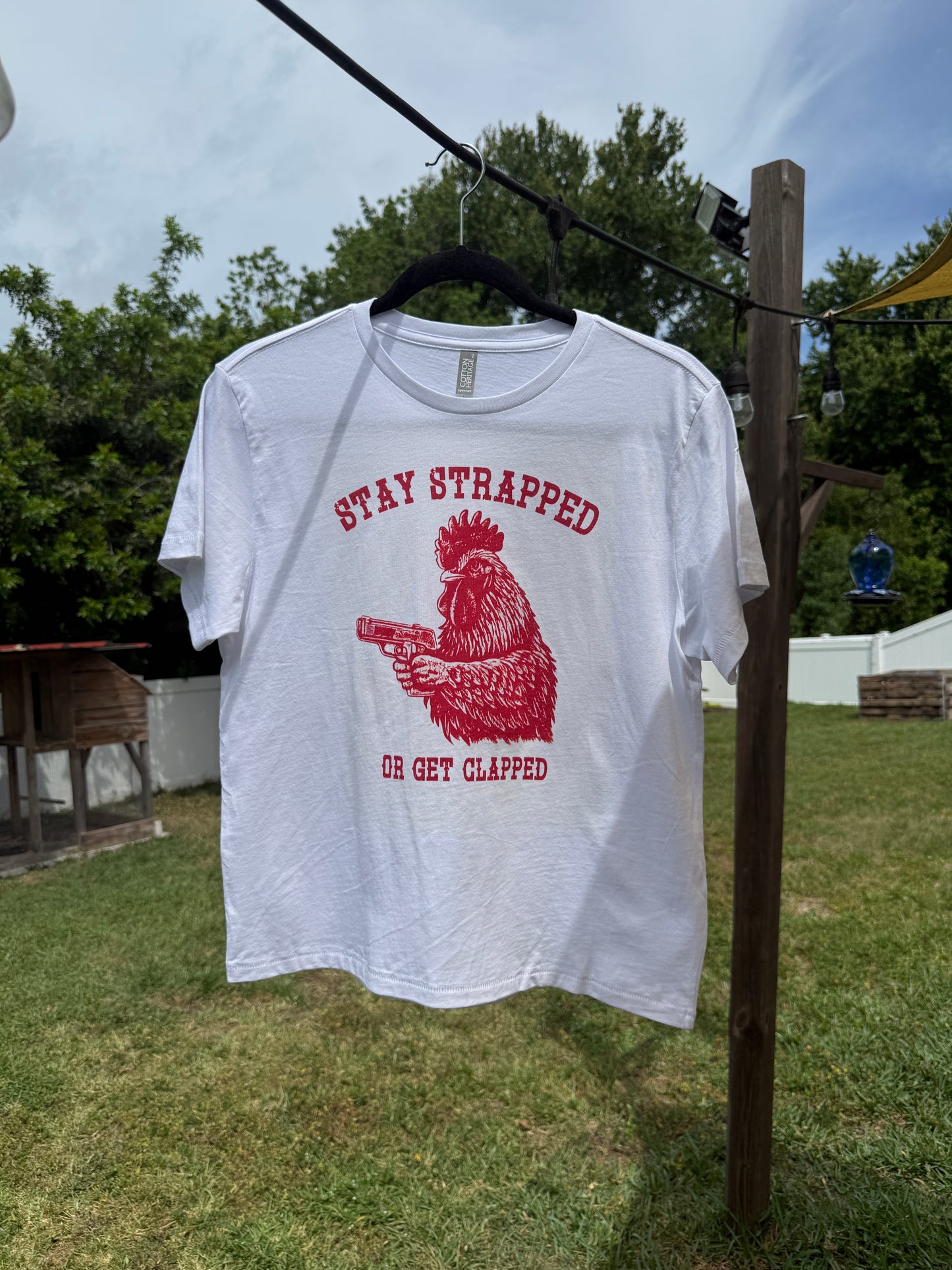 Stay Stapped Women’s High-Waisted T-shirt
