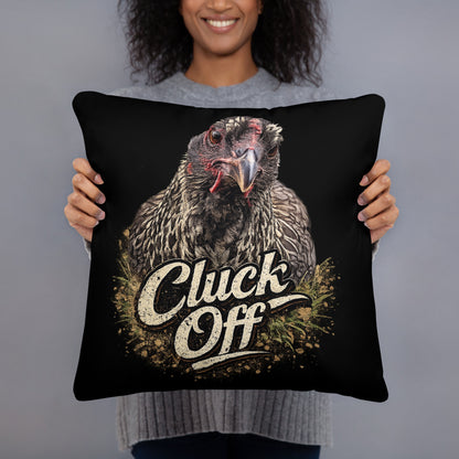 Cluck Off Pillow