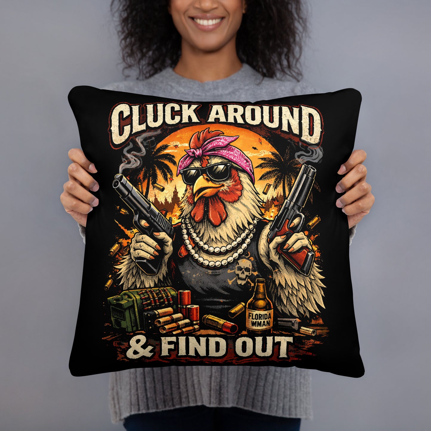 Cluck Around Pillow