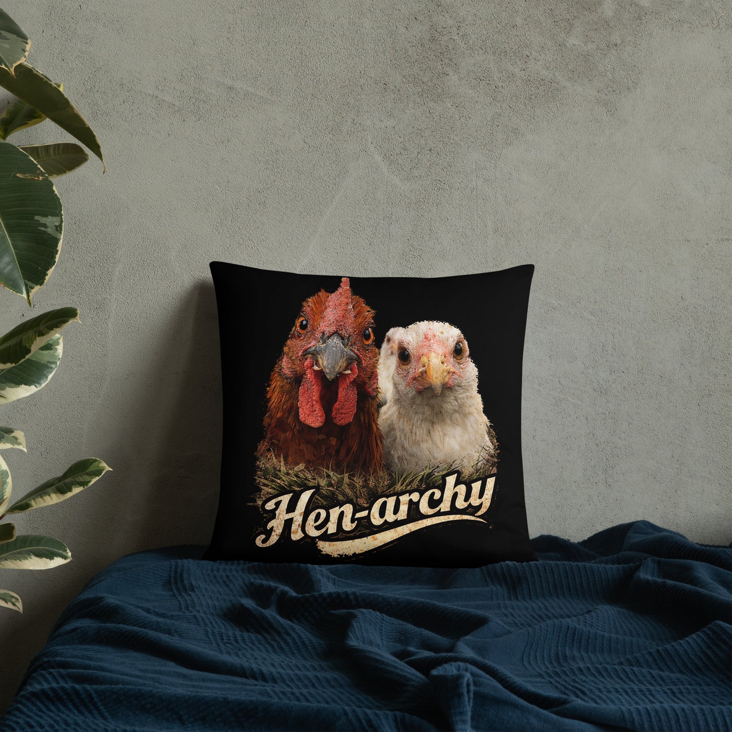 Hen-Archy Pillow