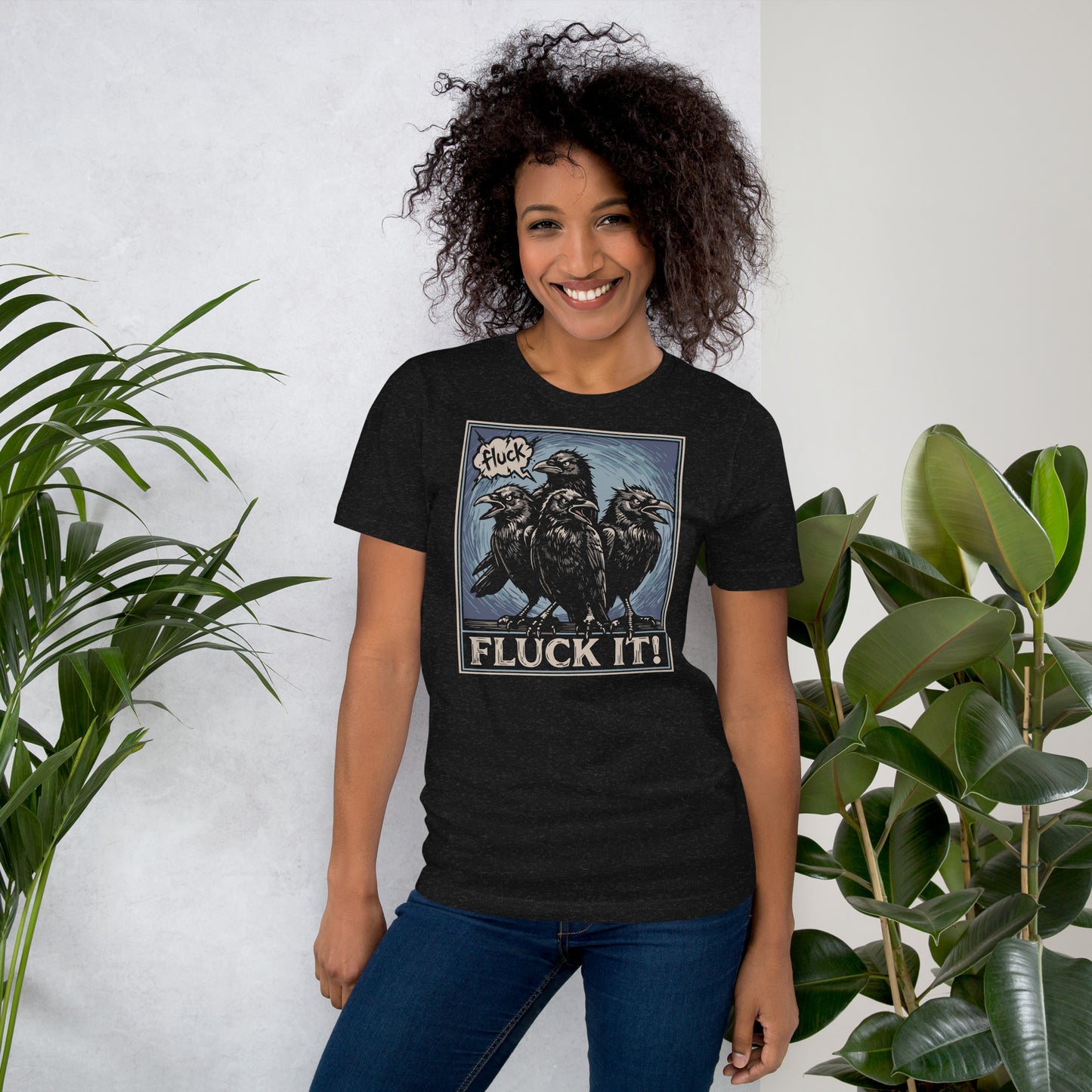 Fluck It Crow Unisex T-shirt