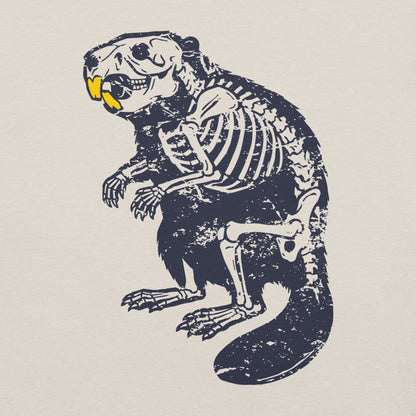 Beaver Skeleton Unisex T-Shirt
