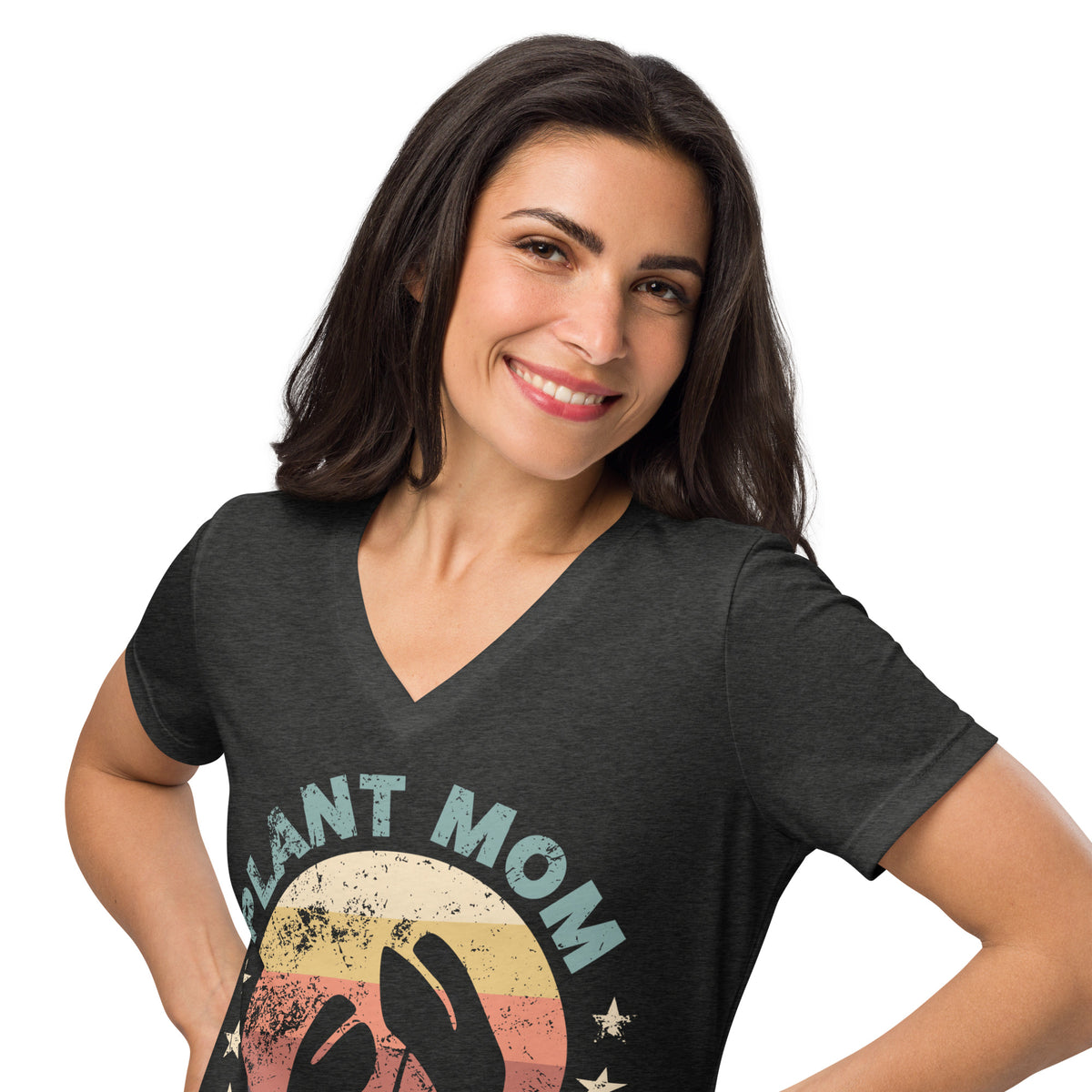 Plant Mom Women’s V-Neck T-shirt